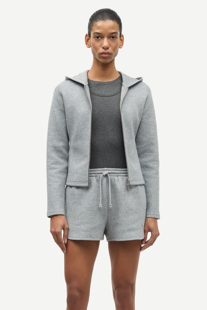 Samsoe Samsoe | Saalice Zip Hoodie - Grey Mel.