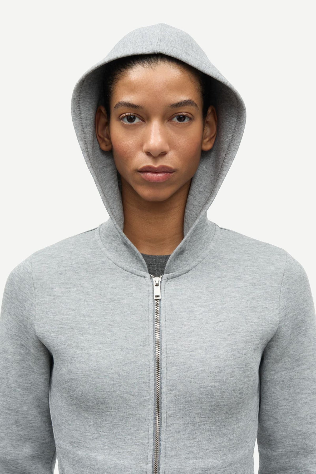 Samsoe Samsoe | Saalice Zip Hoodie - Grey Mel.