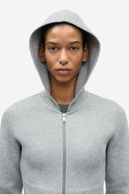 Samsoe Samsoe | Saalice Zip Hoodie - Grey Mel.