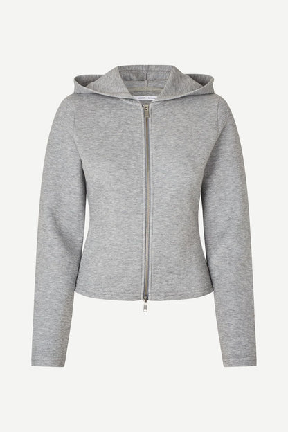 Samsoe Samsoe | Saalice Zip Hoodie - Grey Mel.