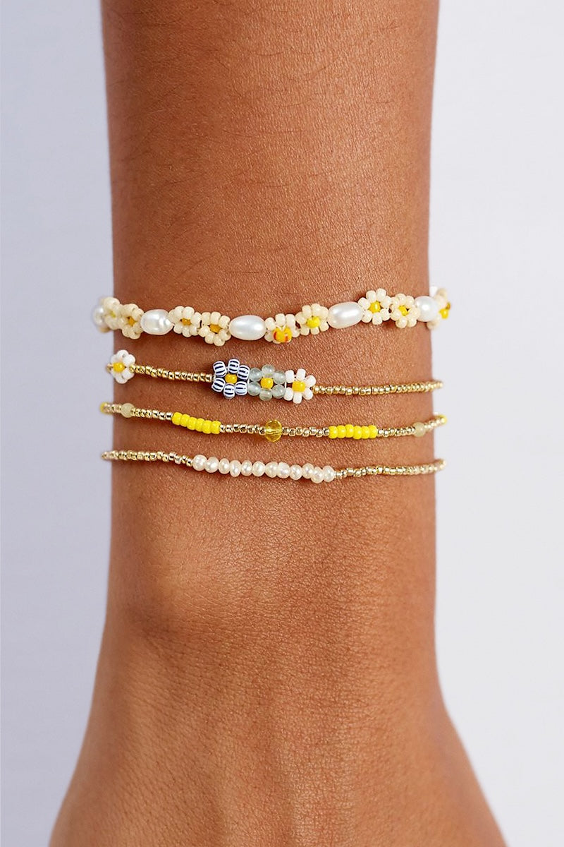 Anni Lu | Bluebell Bloom Bracelet - Soft Blue