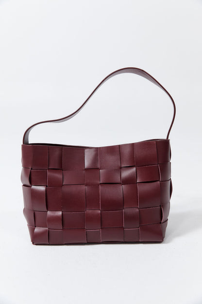 St Agni | Woven Mini Tote - Plum