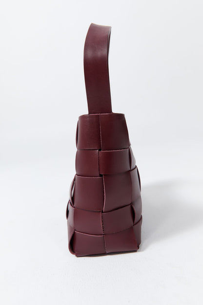St Agni | Woven Mini Tote - Plum