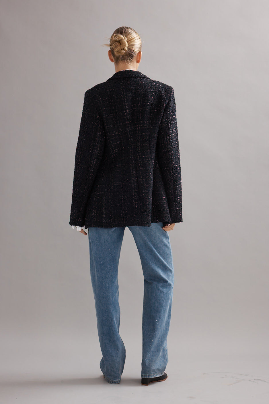 Caitlin Crisp | Felix Blazer - Black Tweed