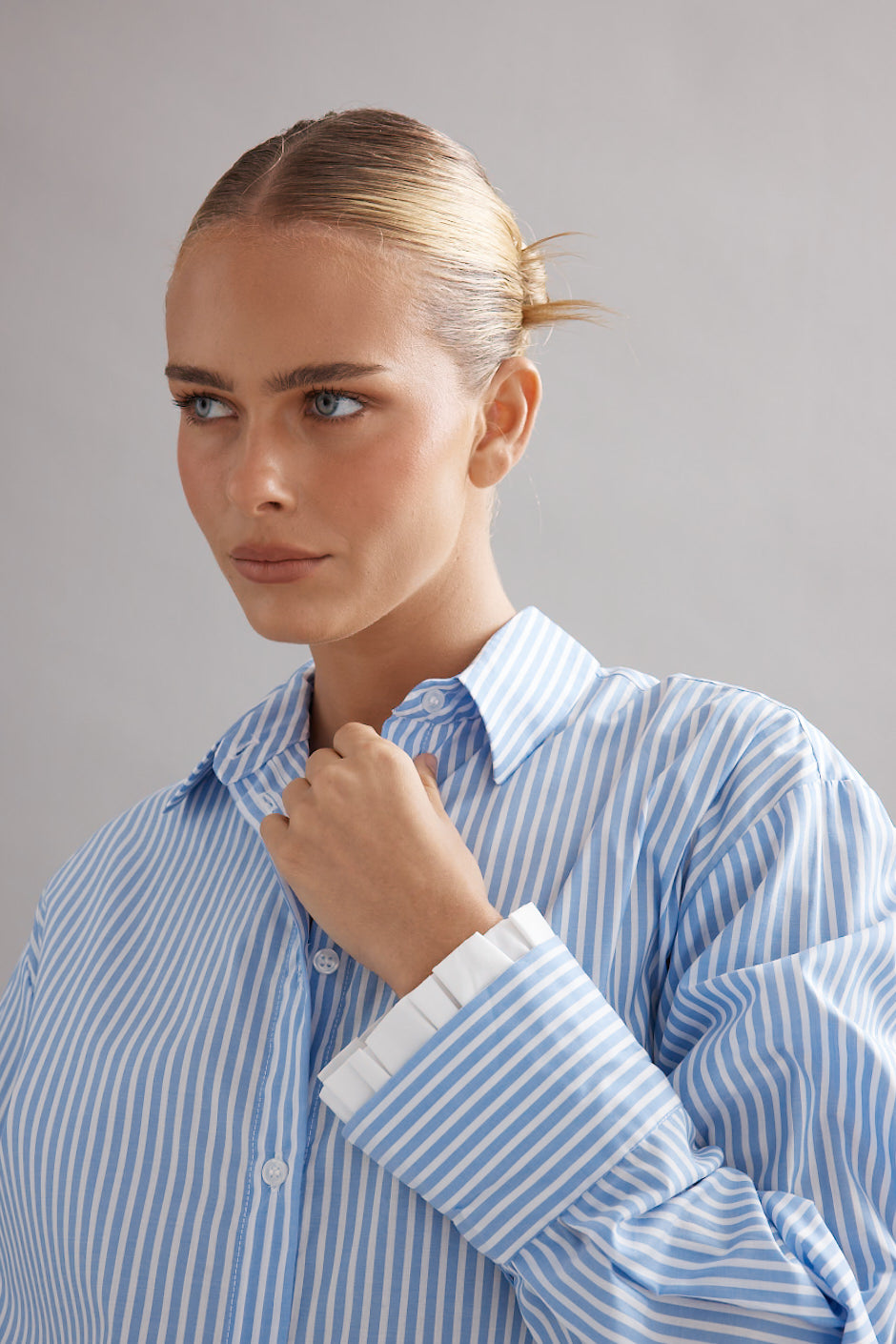 Caitlin Crisp | Vienna Shirt - Blue Stripe