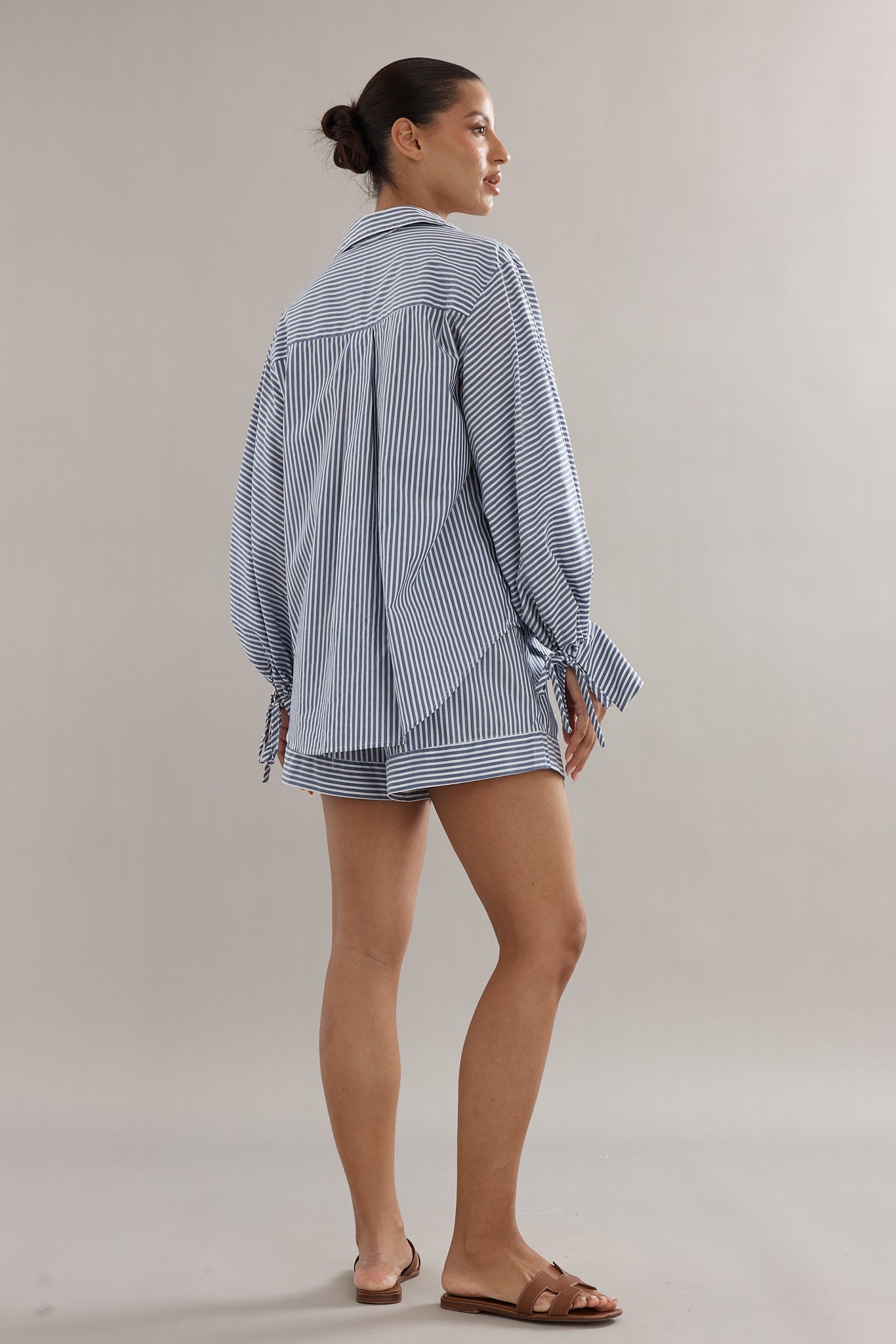 Caitlin Crisp | Juno Shorts - Blue Stripe