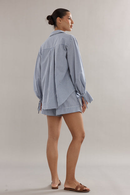 Caitlin Crisp | Juno Shorts - Blue Stripe