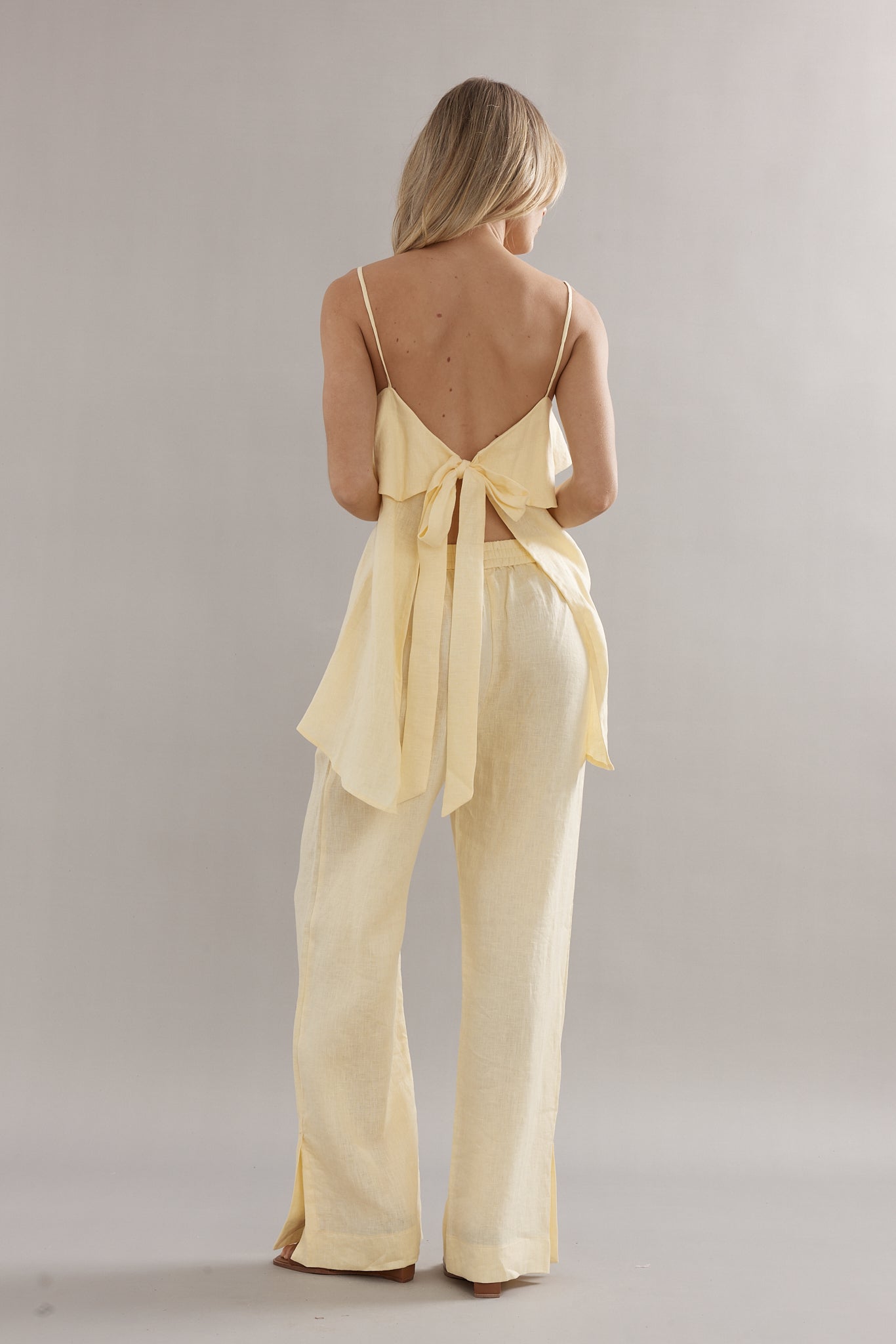 Caitlin Crisp | Rio Top - Yellow Linen
