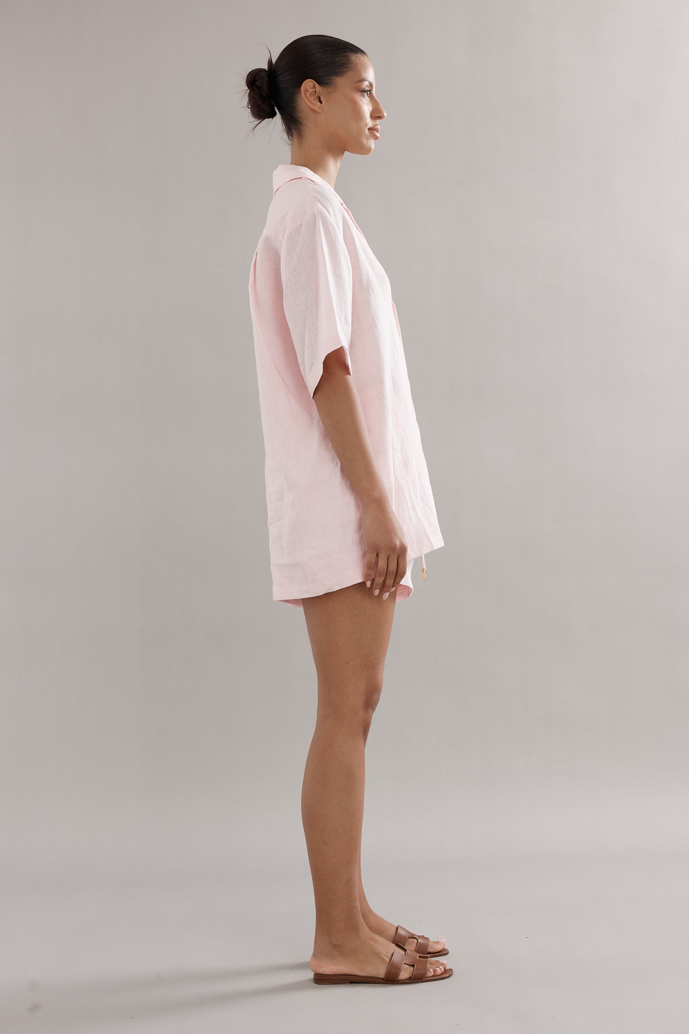 Caitlin Crisp | Ibiza Shirt - Pink Linen
