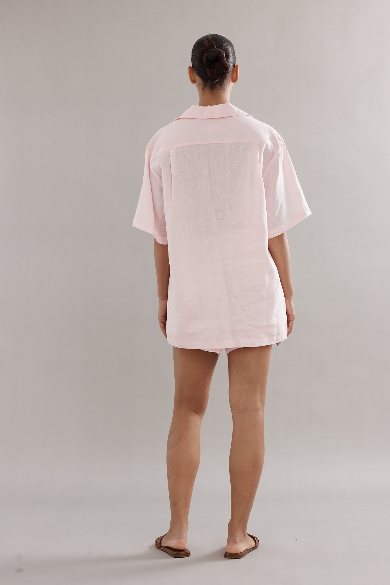 Caitlin Crisp | Juno Short - Pink Linen