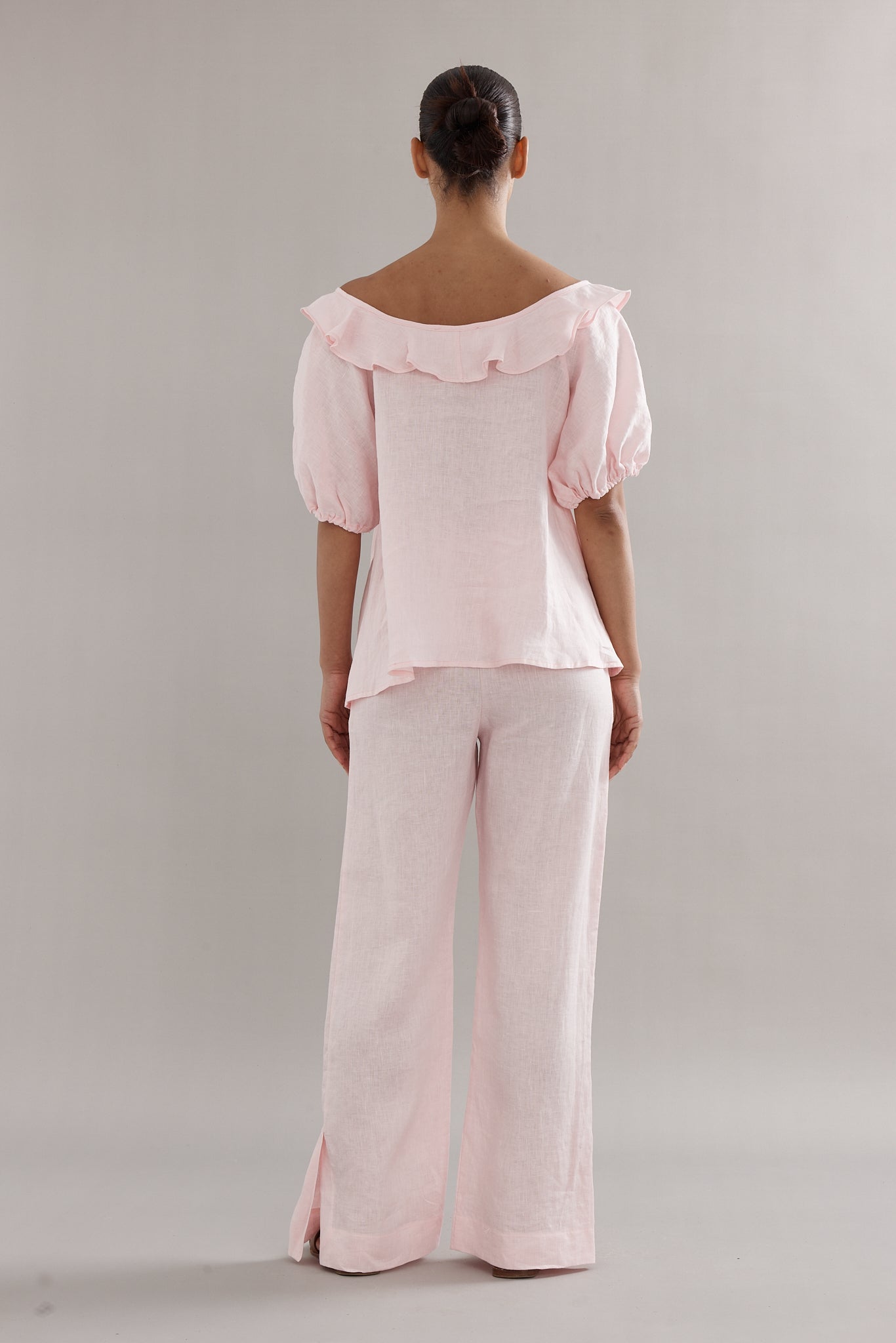 Caitlin Crisp | Little Darling Blouse - Pink Linen