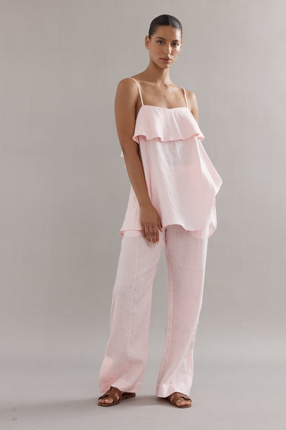 Caitlin Crisp | Rio Top - Pink Linen