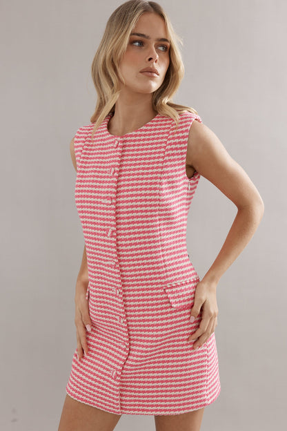 Caitlin Crisp | Manhattan Mini - Pink Houndstooth