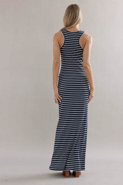 Caitlin Crisp | Pitstop Dress - Navy Stripe