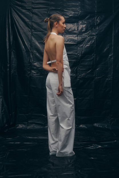 One of Others | Bea Belted Pant - White