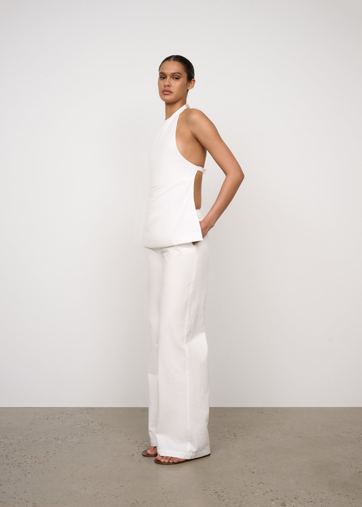 One of Others | August Halter Top - White