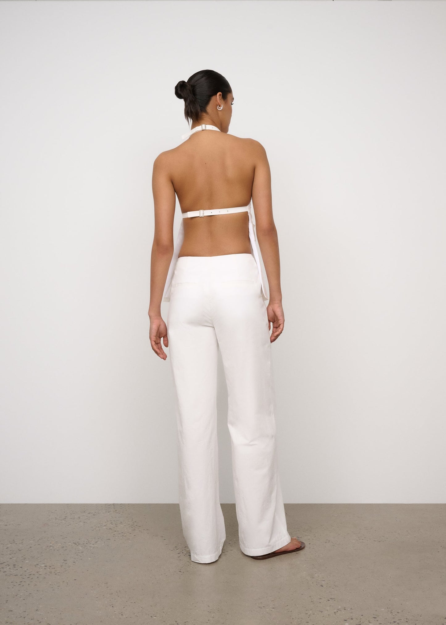 One of Others | Bea Belted Pant - White