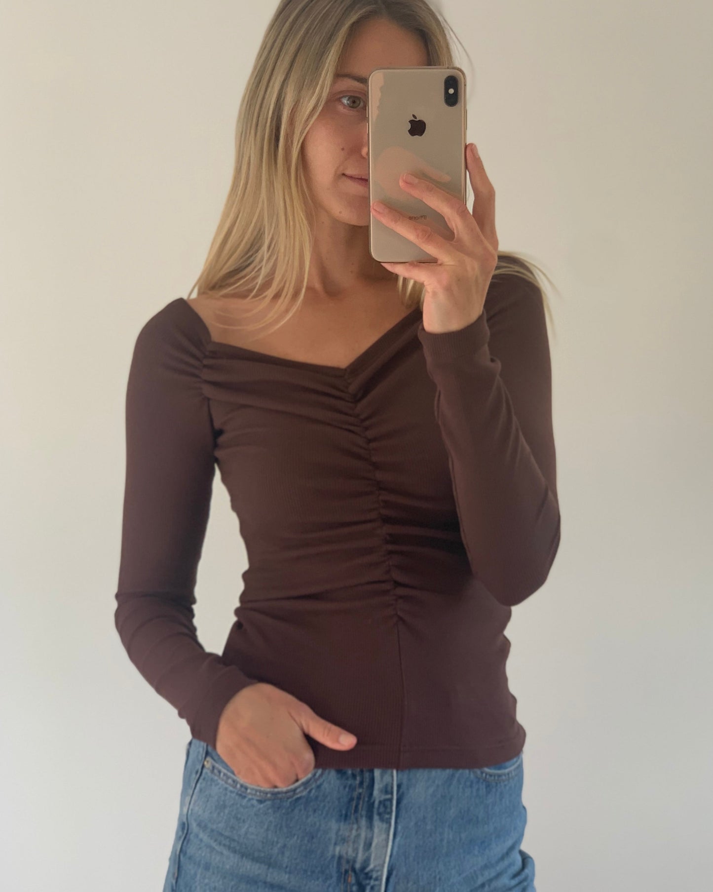 Dominique Healy | Luella Longsleeve - Chocolate