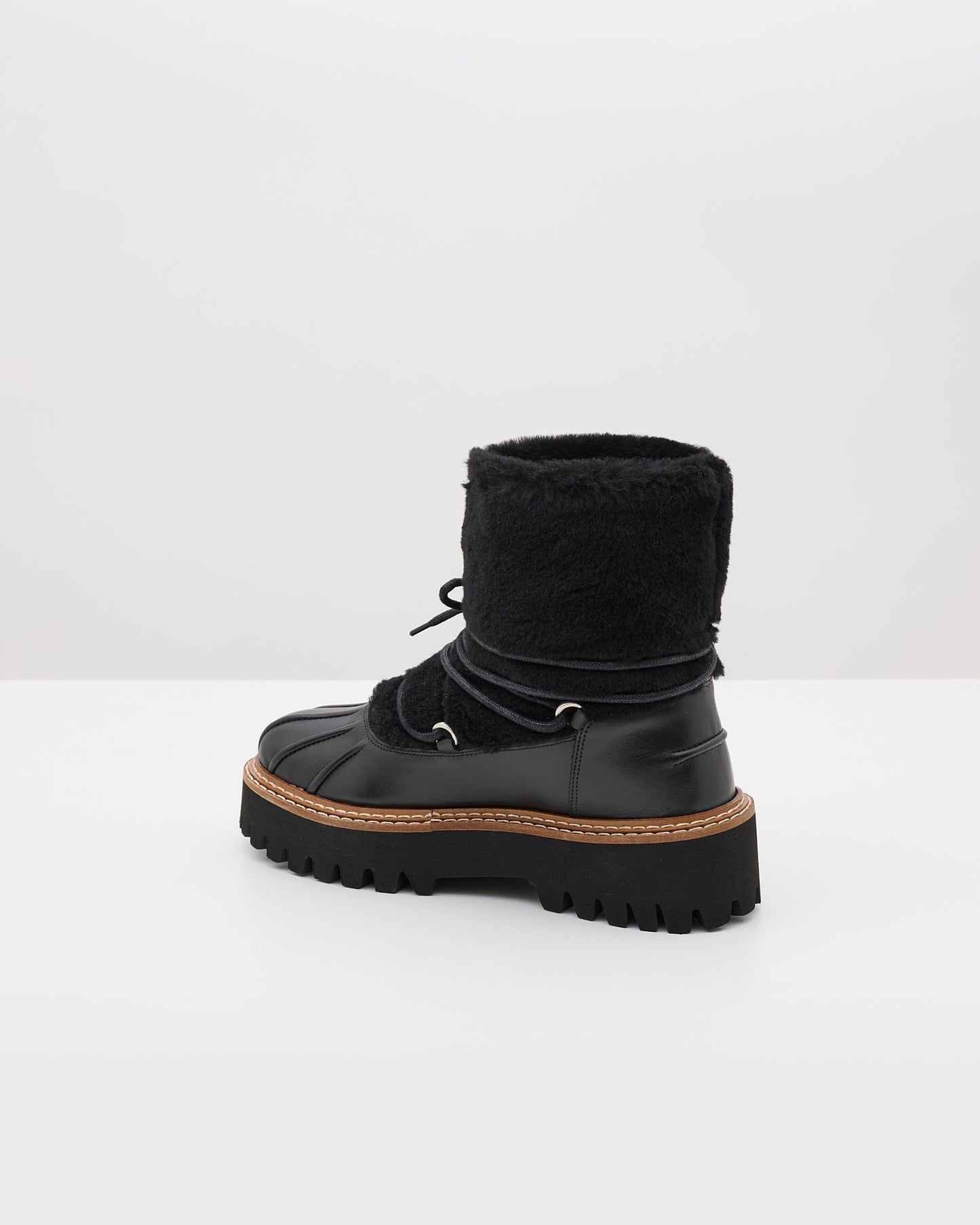 Yves Salomon | Merino Ironed Lamb Shoes - Black
