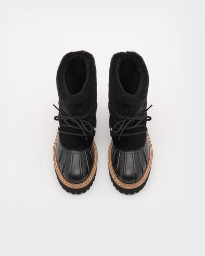 Yves Salomon | Merino Ironed Lamb Shoes - Black