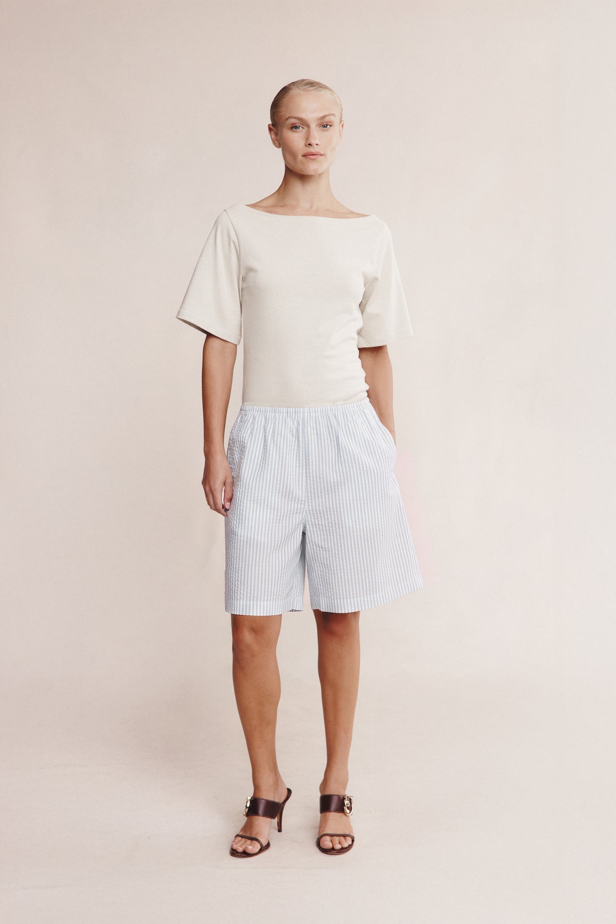 Marle | Nara Short - Mist Stripe Exclusive