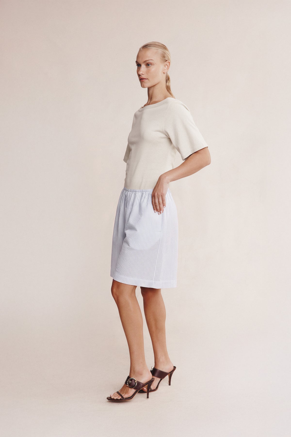 Marle | Nara Short - Mist Stripe Exclusive