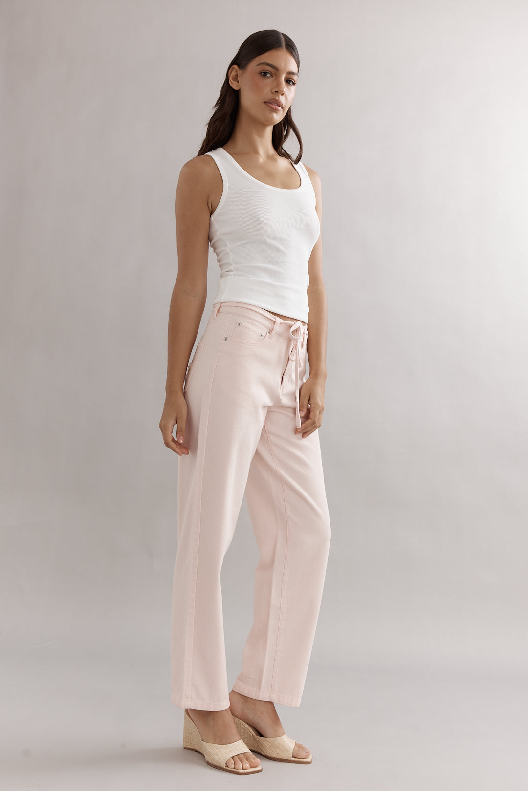 Caitlin Crisp | Low Rise Leo Jean - Pink