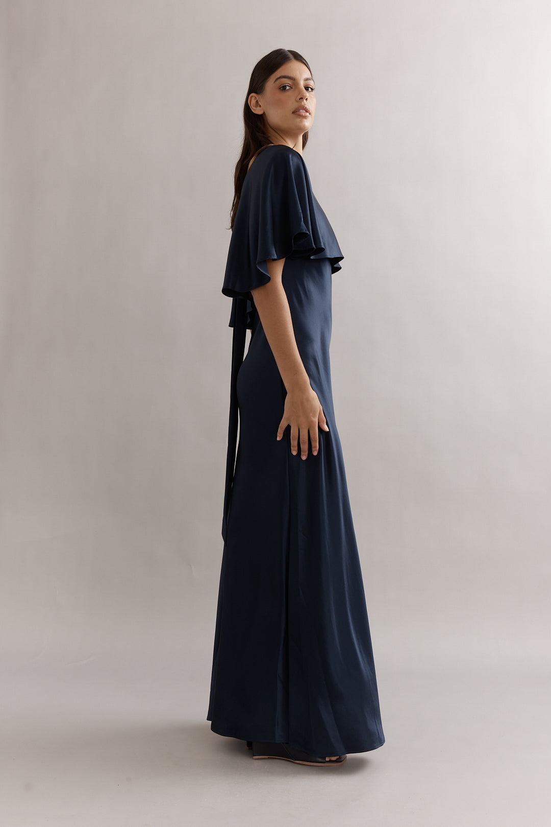 Caitlin Crisp | Blair Gown - Navy Satin