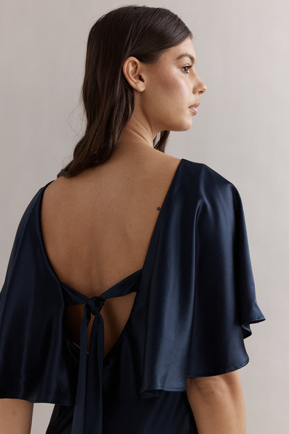 Caitlin Crisp | Blair Gown - Navy Satin