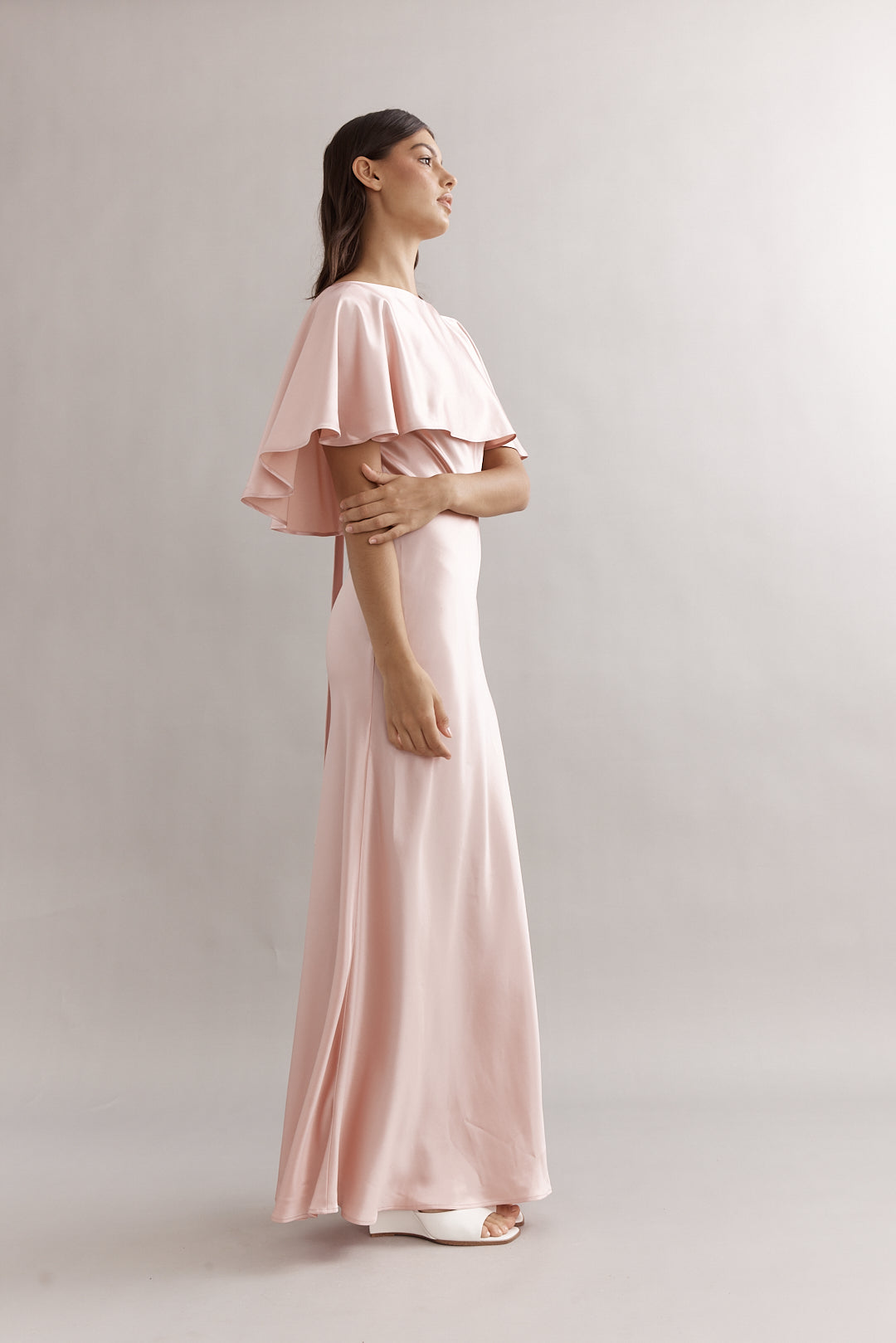 Caitlin Crisp | Blaire Gown - Blush Satin