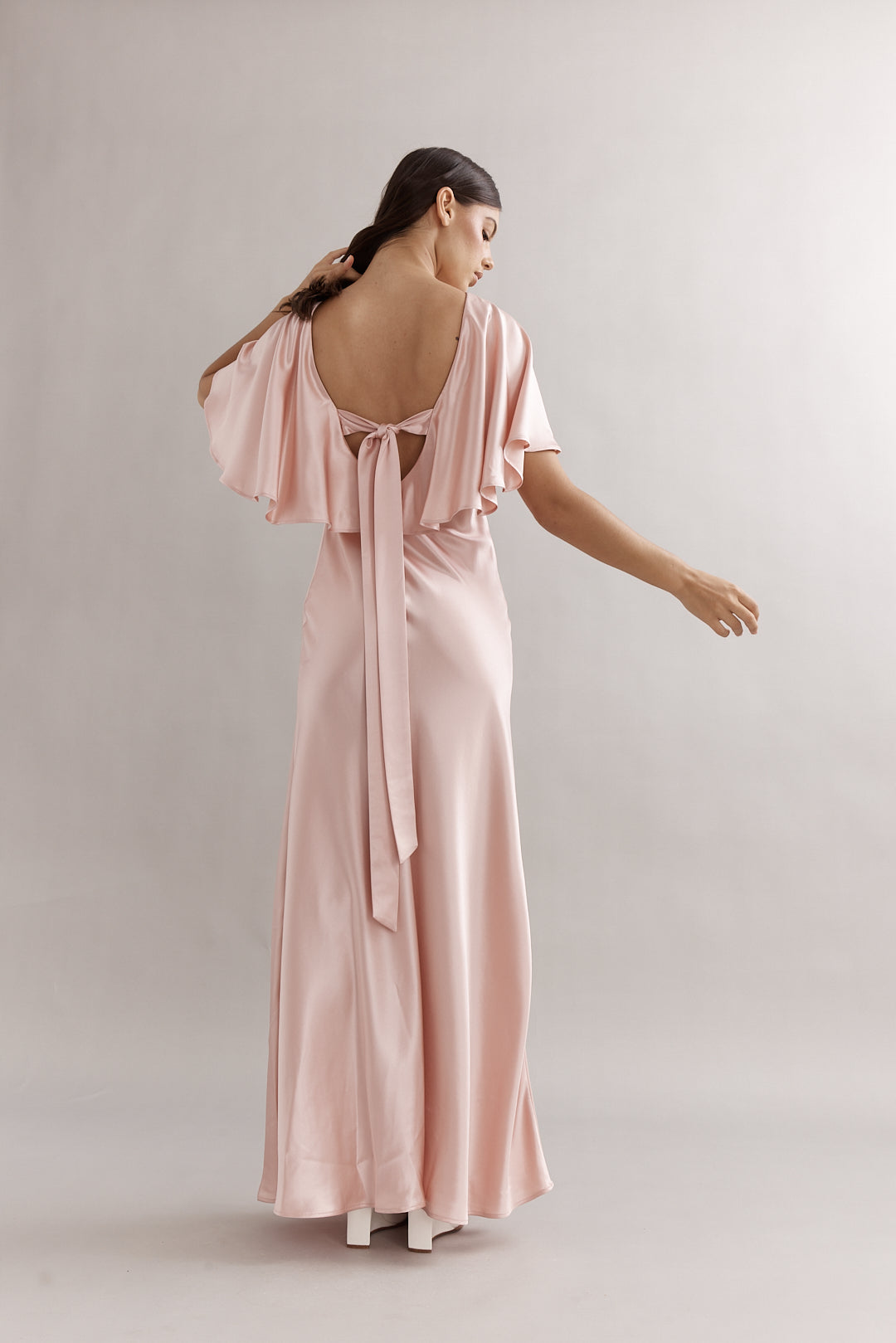 Caitlin Crisp | Blaire Gown - Blush Satin