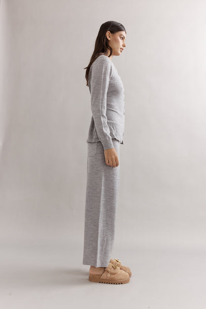 Caitlin Crisp | Angelina Merino Pant - Grey