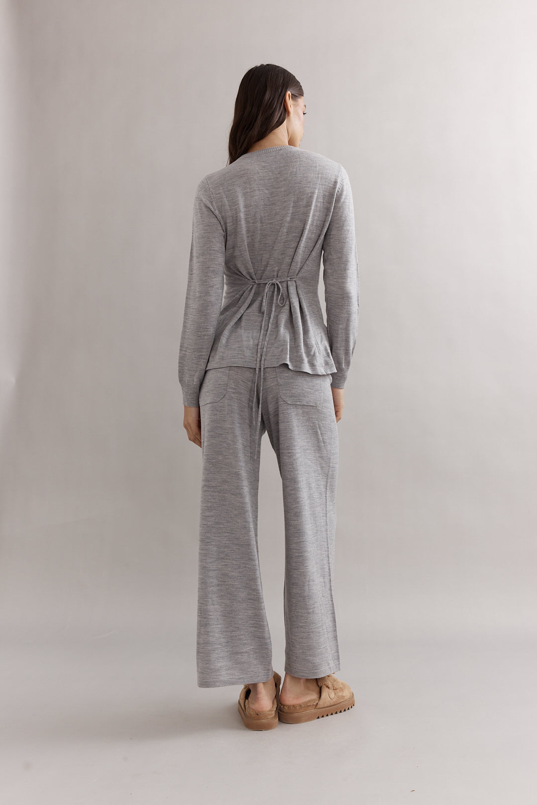 Caitlin Crisp | Ballerina Merino Cardigan - Grey