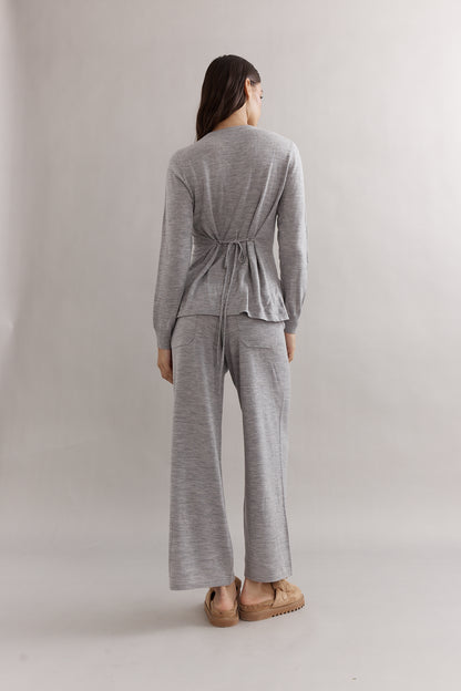 Caitlin Crisp | Ballerina Merino Cardigan - Grey