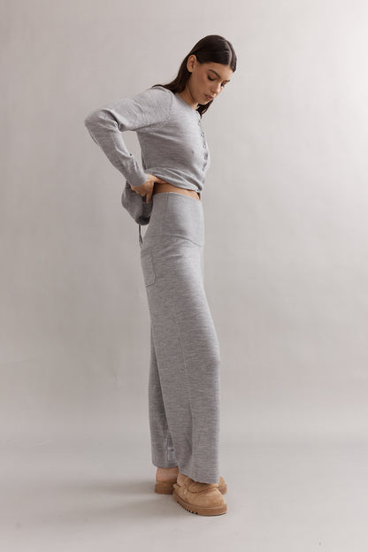 Caitlin Crisp | Angelina Merino Pant - Grey