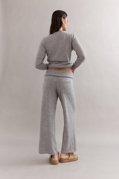 Caitlin Crisp | Angelina Merino Pant - Grey