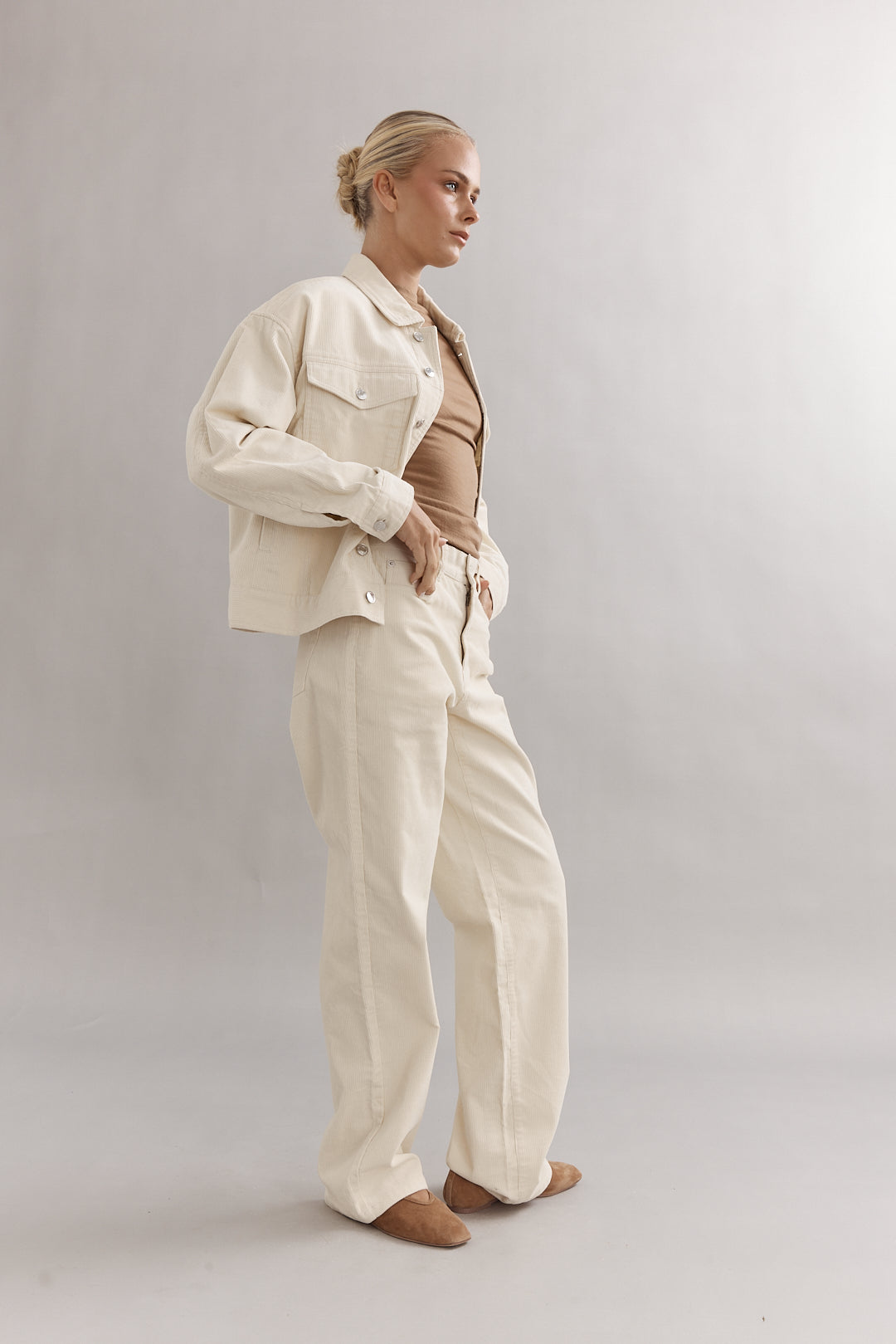 Caitlin Crisp | Dolly Corduroy Jacket - Cream