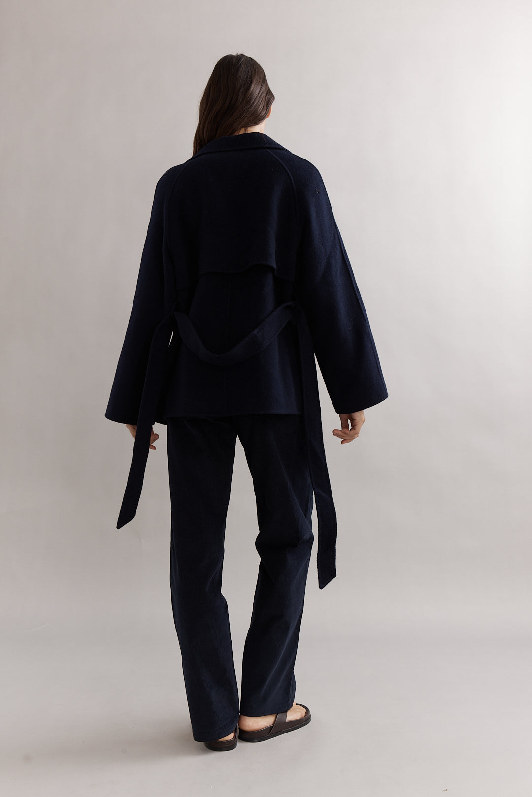 Caitlin Crisp | Teddy Cropped Trench - Navy