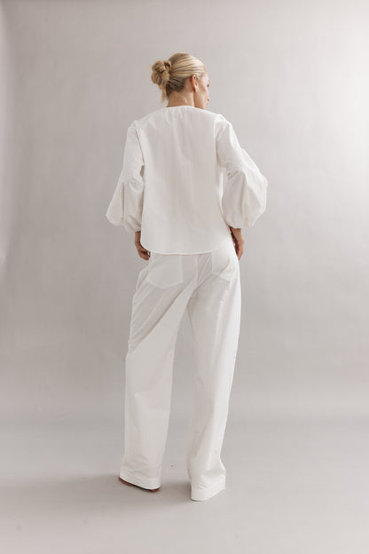 Caitlin Crisp | Jeanie Pant - White