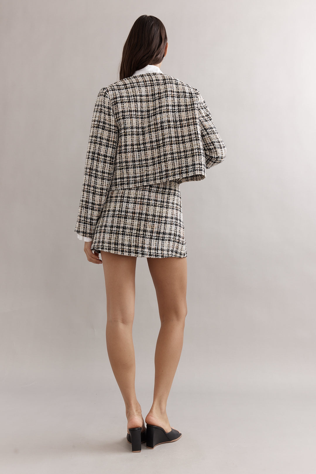 Caitlin Crisp | Twiggy Jacket - Onyx Tweed
