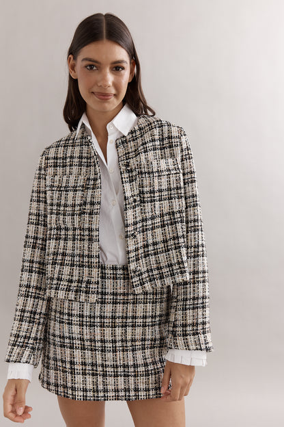Caitlin Crisp | Twiggy Jacket - Onyx Tweed