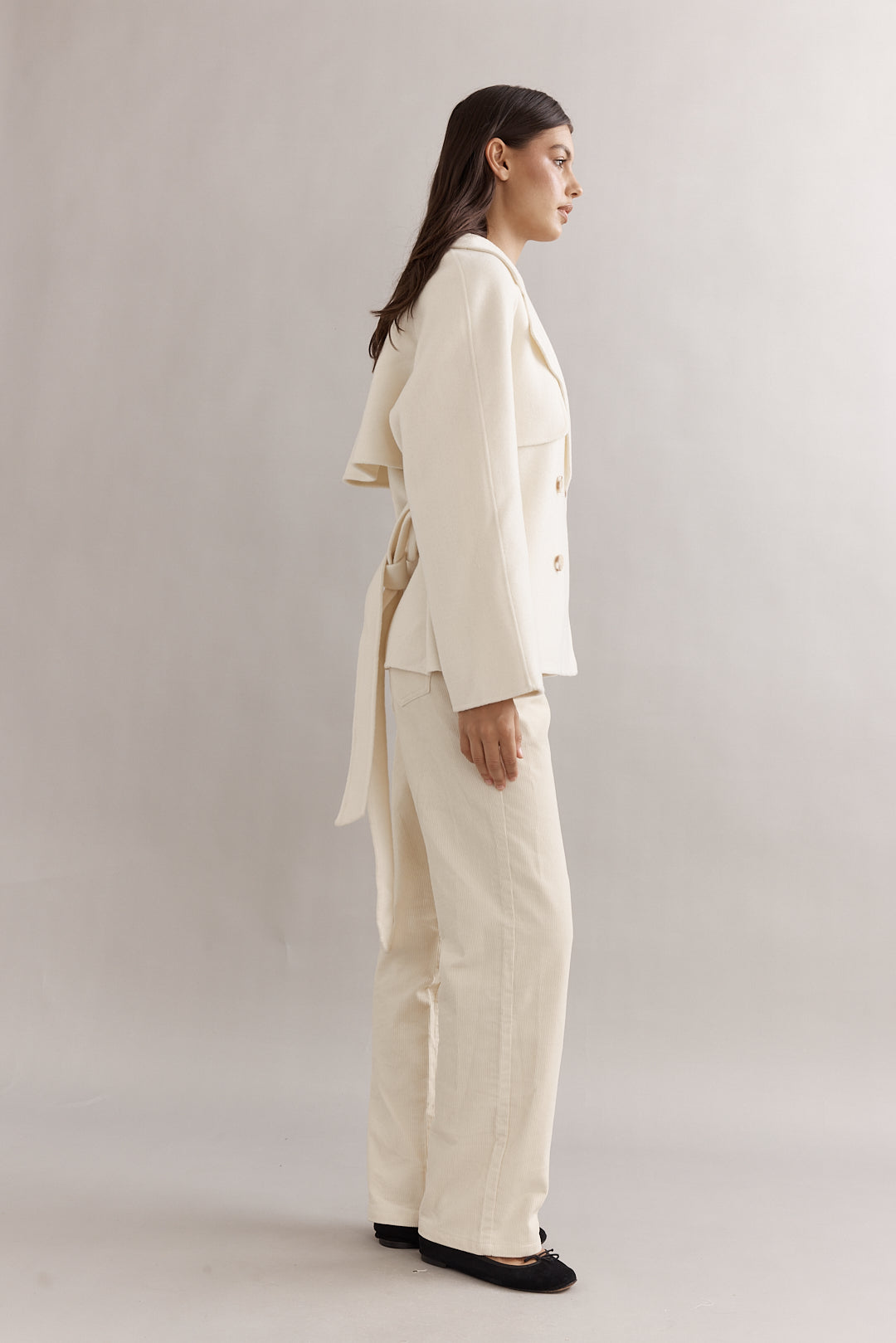 Caitlin Crisp | Teddy Cropped Trench - Ivory