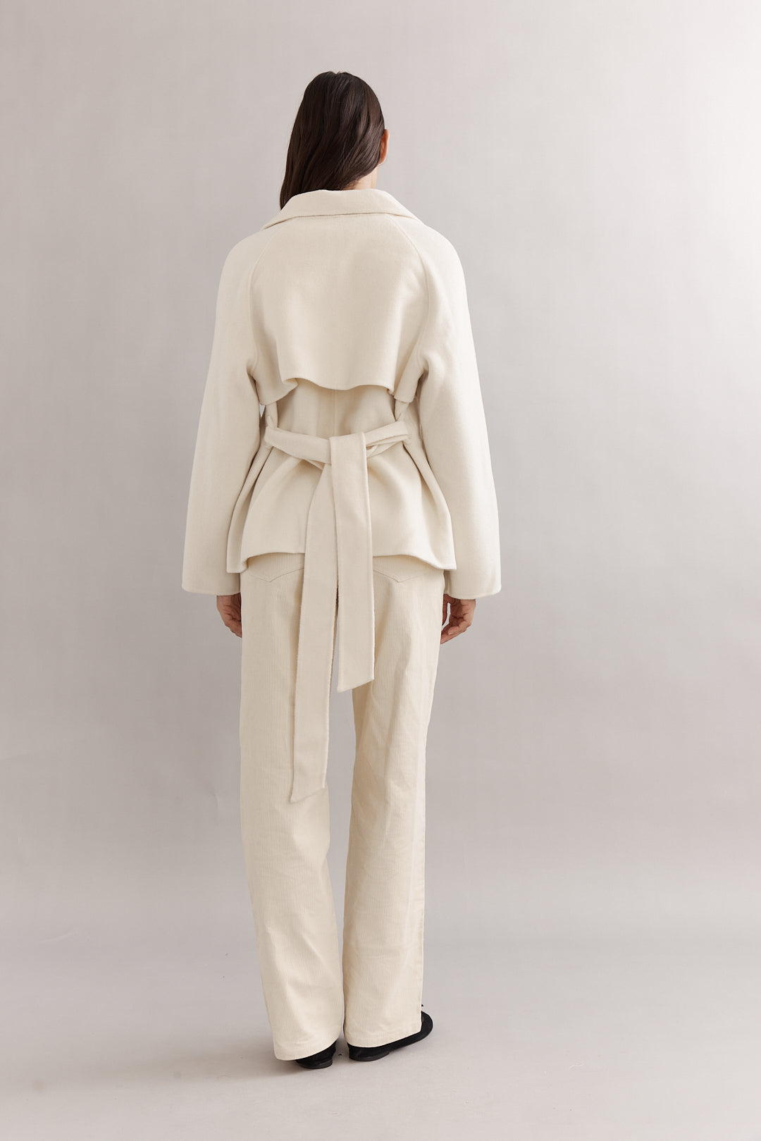Caitlin Crisp | Teddy Cropped Trench - Ivory