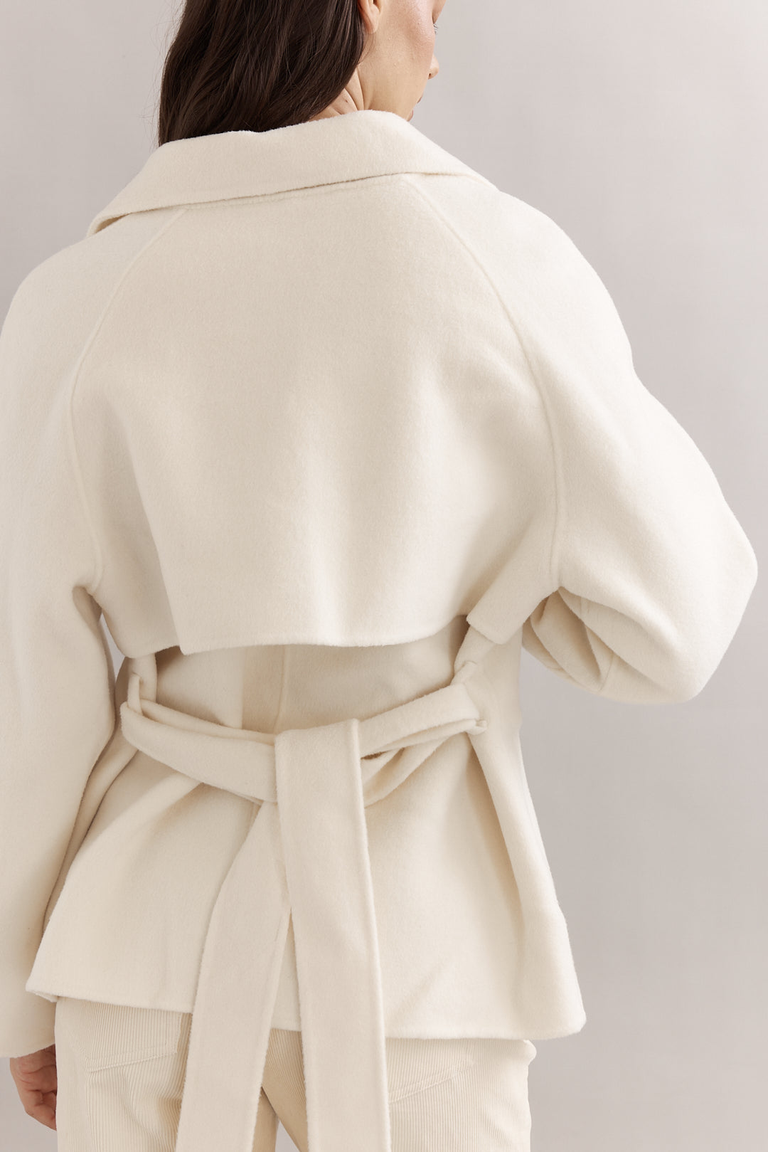 Caitlin Crisp | Teddy Cropped Trench - Ivory