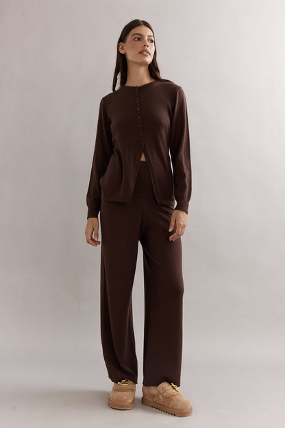 Caitlin Crisp | Angelina Merino Pant - Chocolate