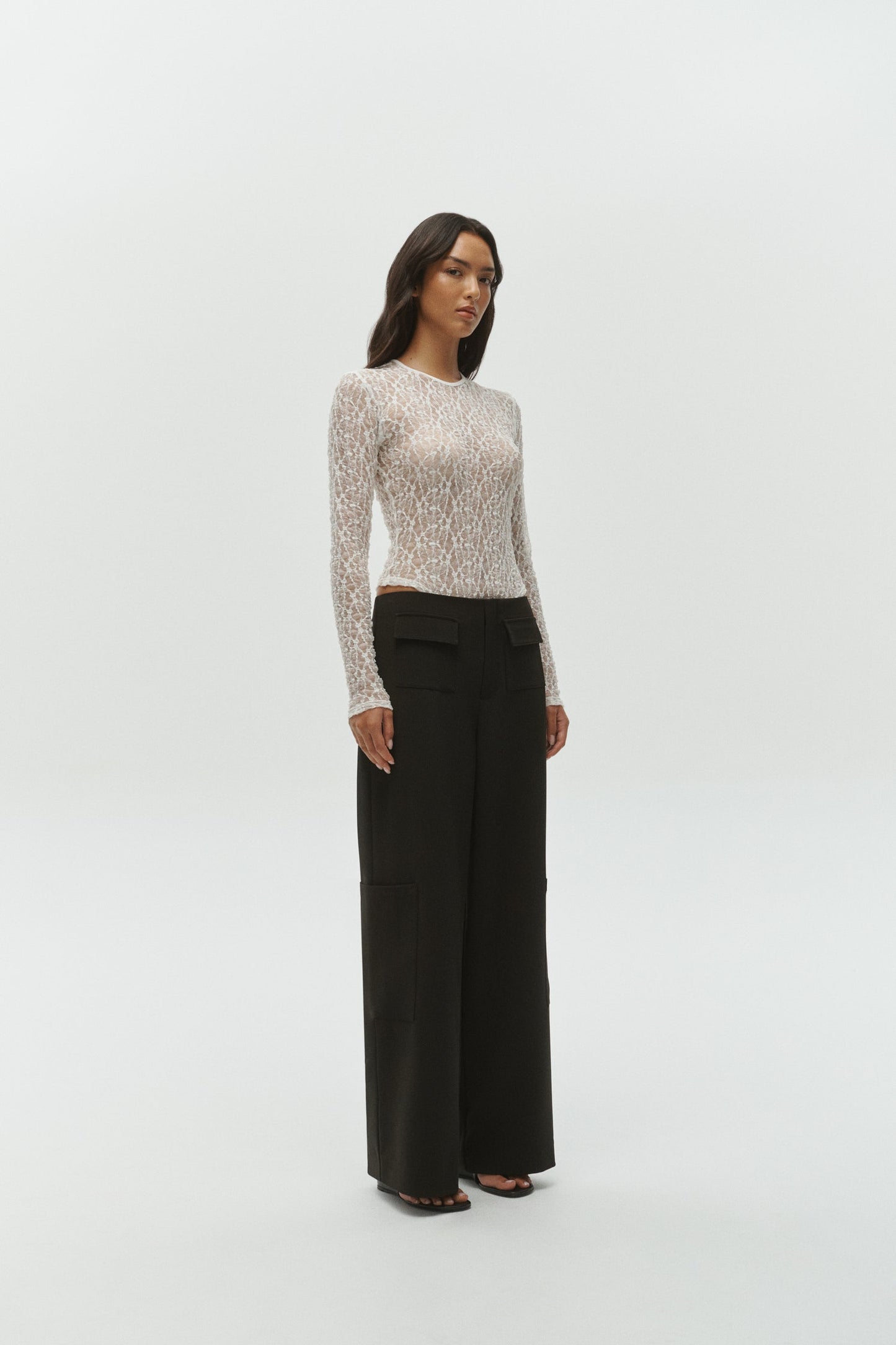One Of Others | Leo Lace Bodysuit - White