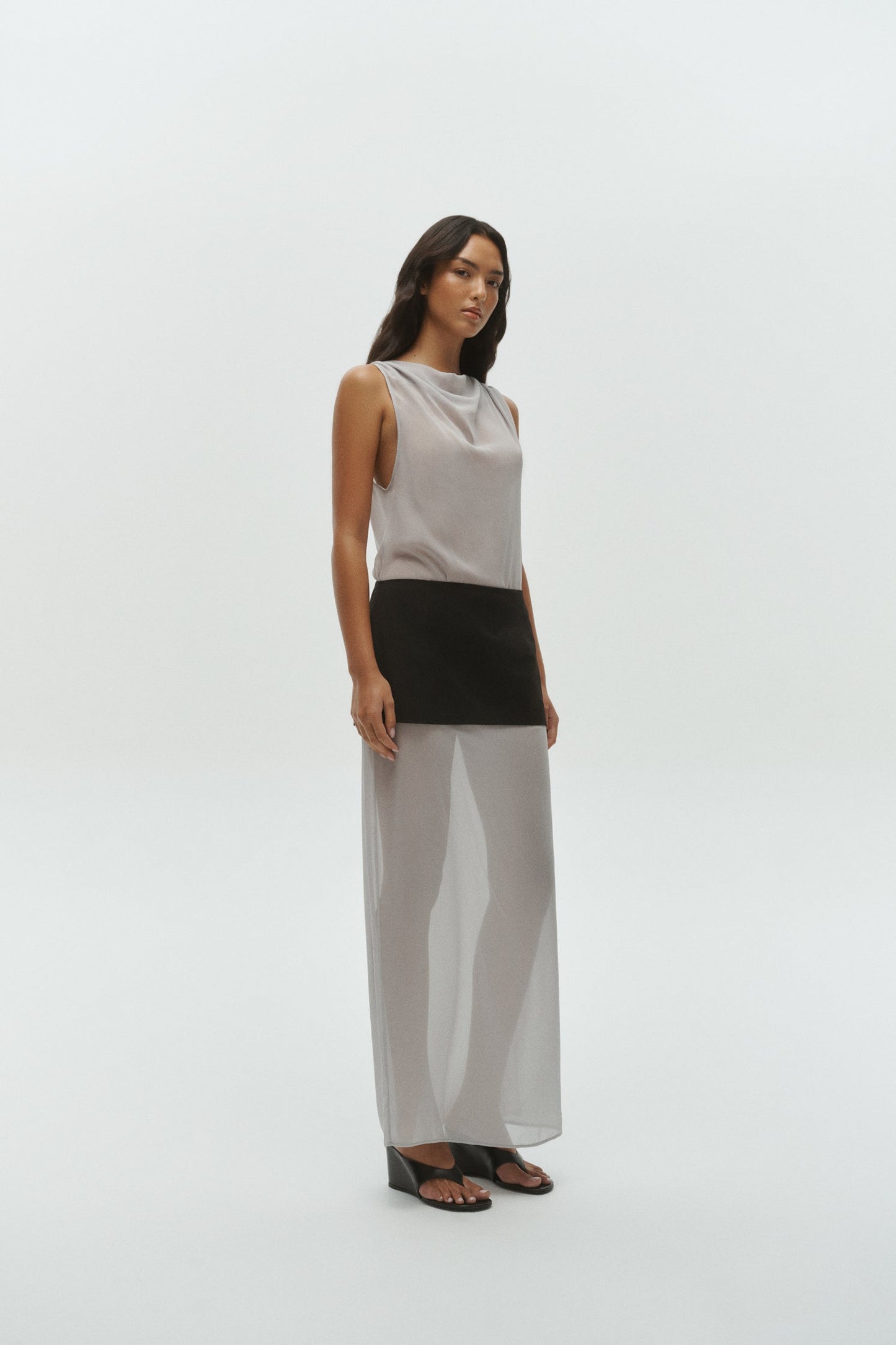 One Of Others | Miro Dress - Silver / Black