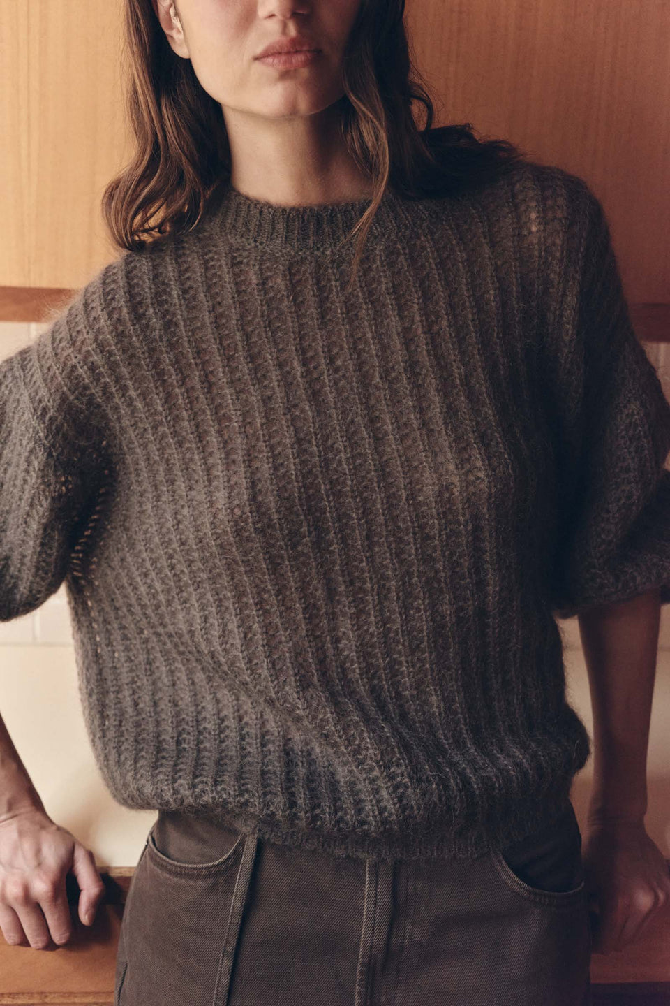 Assembly Label | Tulsa Mohair Knit - Bark
