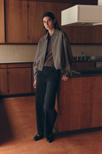 Assembly Label | Solana Wool Jacket - Brown Black Check