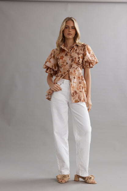 Caitlin Crisp | Mila Blouse - Retro Wildflower